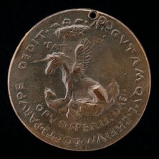 Unicorn-Pegasus [reverse], probably 1463/1477. Creator: Sperandio Savelli.