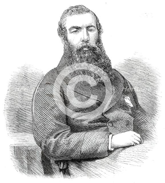 J. W. Malcolm, Esq., the newly-elected M.P. for Boston - from a photograph by Claudet, 1860. Creator: Unknown.