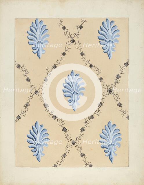 Wallpaper, 1935/1942. Creator: Paul Farkas.