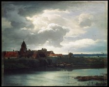'Landscape with a river', 1866. Artist: Andreas Achenbach