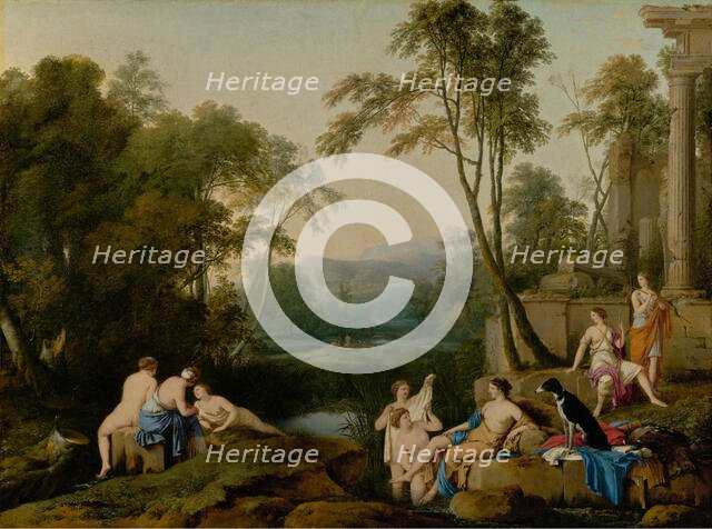 Diana and Her Nymphs in a Landscape, 1644. Creator: Laurent de la Hyre.
