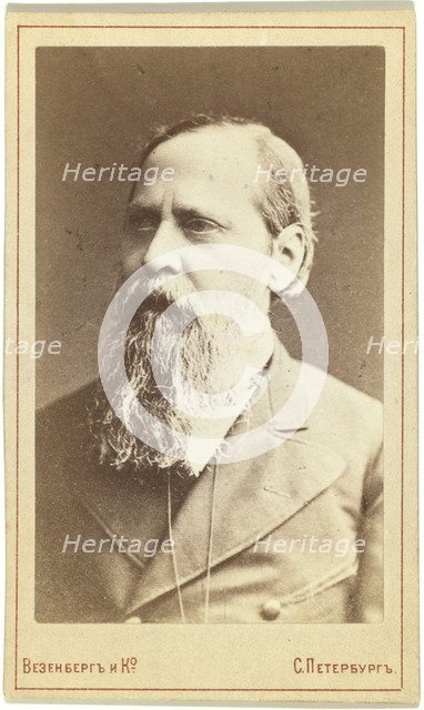 Portrait of the writer Mikhail Saltykov-Shchedrin (1826-1889).