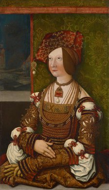 Portrait of Bianca Maria Sforza (1472-1510), ca. 1505-1510. Creator: Strigel, Bernhard, (Workshop)  .