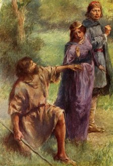 "Pray, give me your hand that I may see your ring!", 1917. Creator: Unknown.