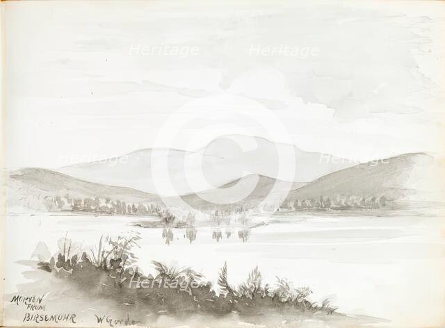 Boats and Harbour  -  from 'Gemmes de L'Art', a scrapbook of sketches by various artists, 1899. Creator: JI Rennie.