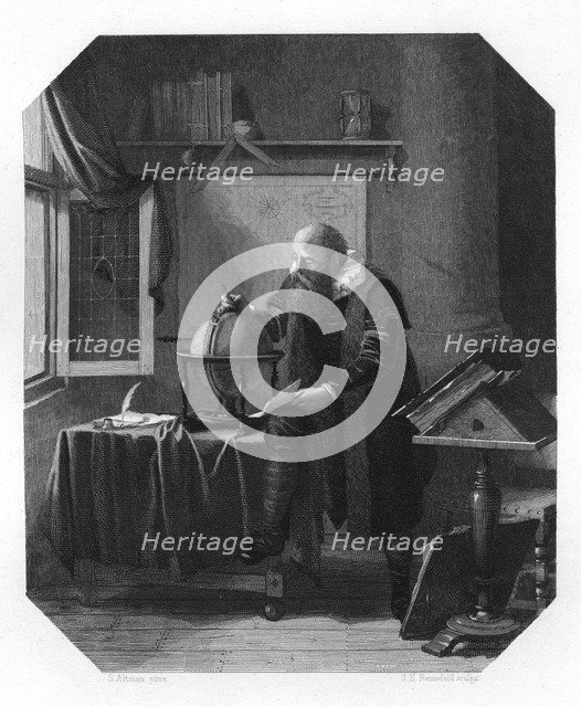 Petrus Plancius, Dutch astronomer, cartographer and clergyman, c1870. Artist: JH Rennefeld