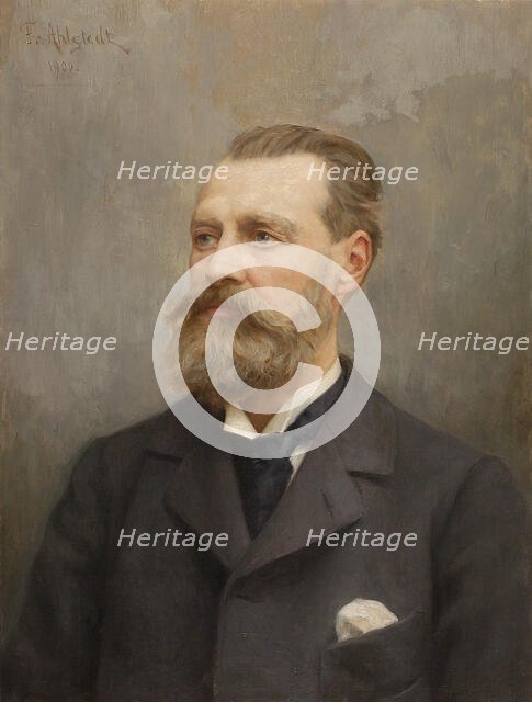 Portrait of Architect Theodor Decker, 1900. Creator: August Fredrik Ahlstedt.