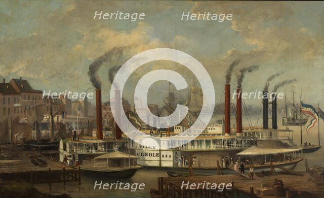 The "Belle Creole" at New Orleans, ca. 1845-1849. Creator: Unknown.