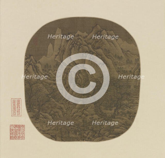 Travelers in a Winter Landscape, 14th century. Creator: Unknown.