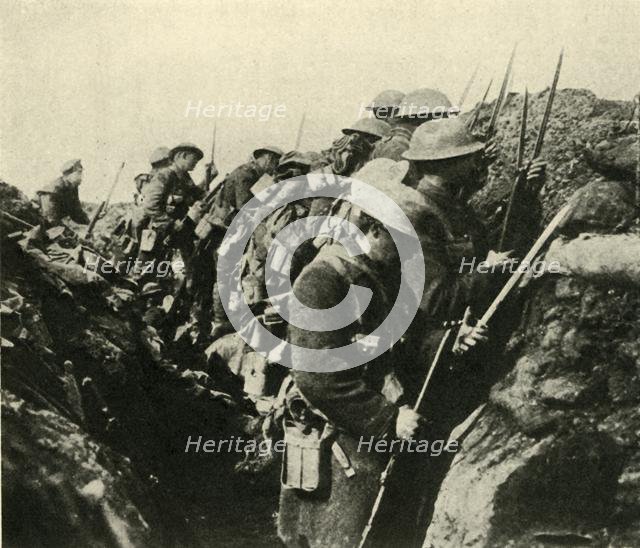 Canadian soldiers on the Somme, northern France, First World War, c1916, (c1920). Creator: Unknown.