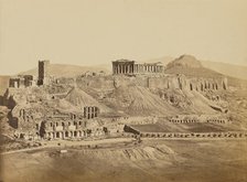 The Acropolis from the Southwest, Athens, 1865. Creator: Konstantinos Dimitriou.