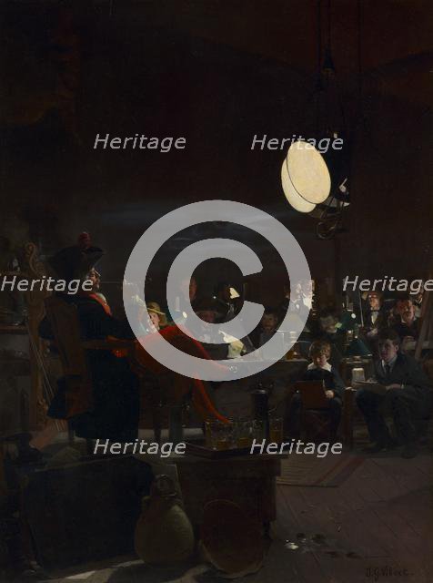 A Night Class, c. 1881. Creator: Jehan-Georges Vibert (French, 1840-1902).