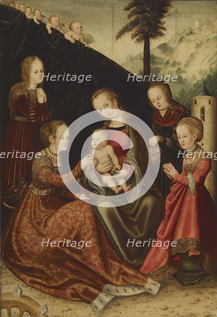 Mystic Marriage of Saint Catherine, 16th century. Creator: Unknown.