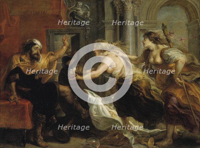 Tereus Confronted with the Head of his Son Itys, 1636-1638. Artist: Rubens, Pieter Paul (1577-1640)