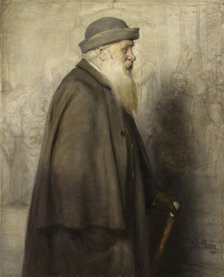 Portrait of the Danish Artist Lorens Frölich, 1890. Creator: Julius Paulsen.