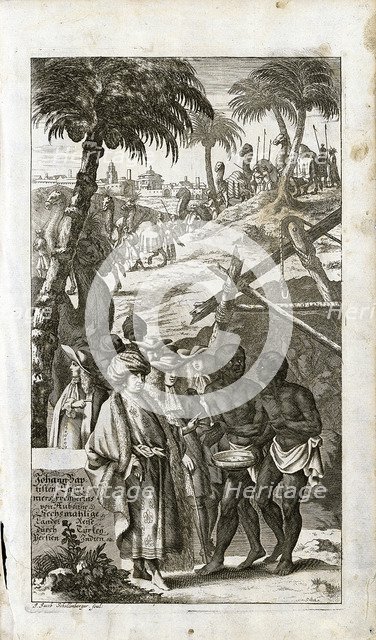 Portrait of Jean Baptiste Tavernier in Oriental Dress, 1681. Artist: Anonymous  