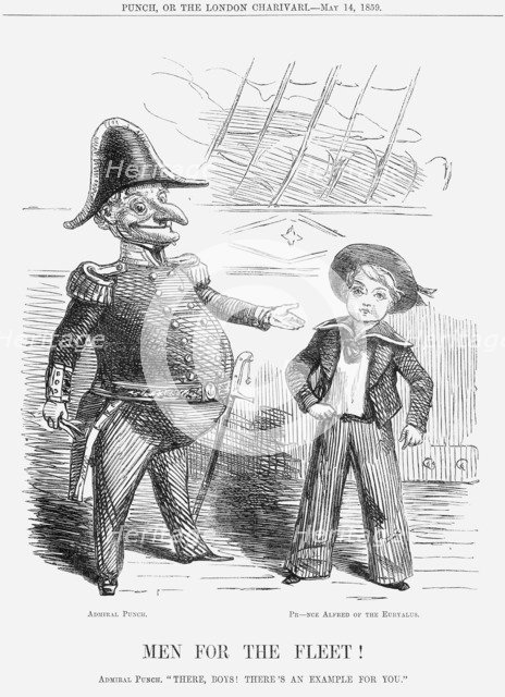 'Men for the Fleet!', 1859. Artist: Unknown
