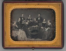 Untitled (Group Portrait of Men and Women), 1855. Creator: John Adams Whipple.