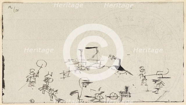 Belebter Strand, 1926. Creator: Klee, Paul (1879-1940).