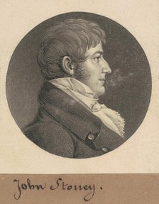 John Stoney, 1809. Creator: Charles Balthazar Julien Févret de Saint-Mémin.