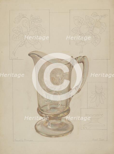 Pitcher, 1937. Creator: Manuel G. Runyan.