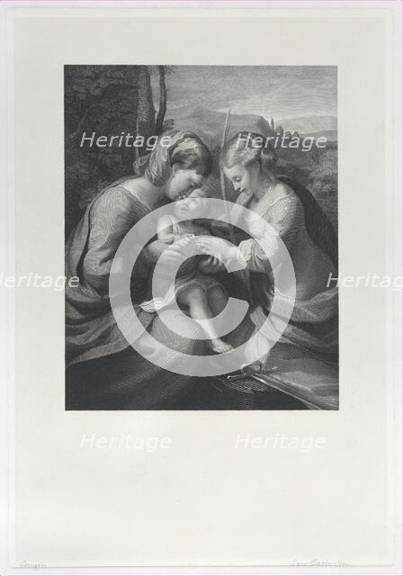 The mystic marriage of Saint Catherine, ca. 1831. Creator: Georg Jacob Felsing.