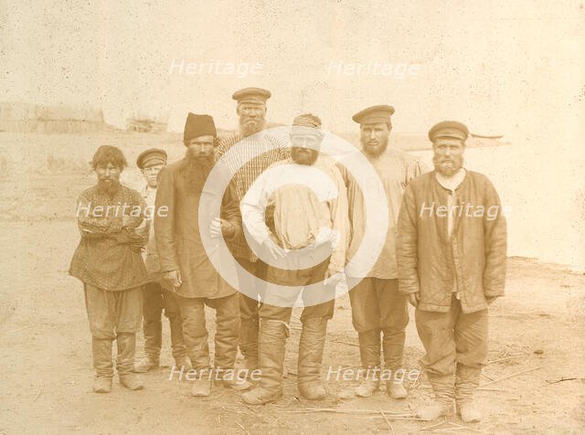 Fishermen on the Lake Zaisan, 1909. Creator: Nikolai Georgievich Katanaev.