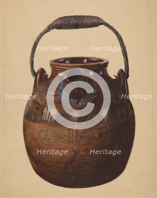 Jug for Batter, c. 1936. Creator: Yolande Delasser.