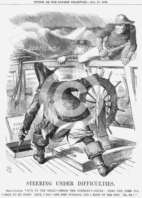 'Steering Under Difficulties', 1868. Artist: John Tenniel