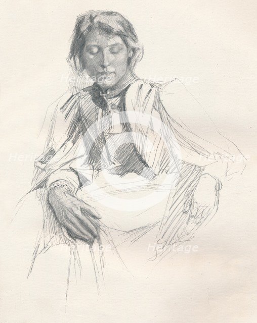 'Study in Lead Pencil', c1897. Artist: Joseph Syddall.