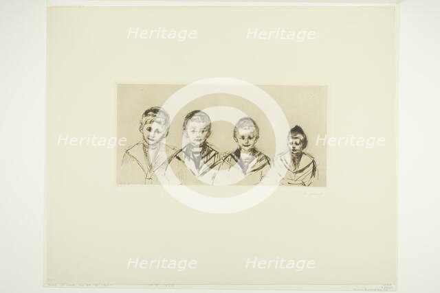 Dr. Linde's Four Sons, 1902. Creator: Edvard Munch.