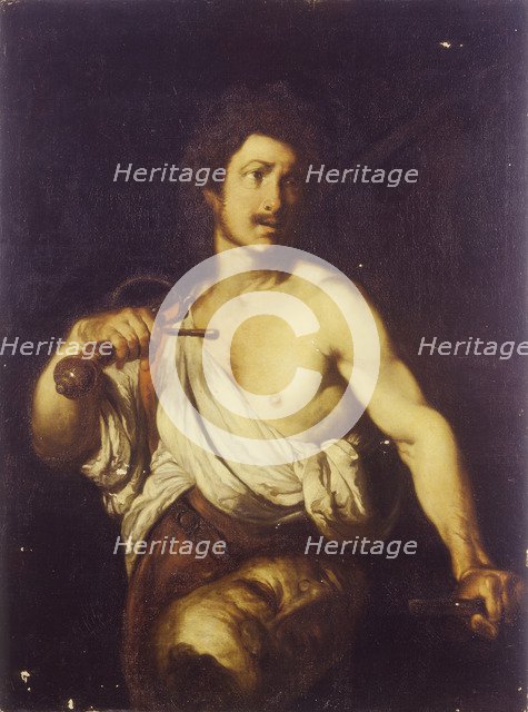 David with the Head of Goliath, c. 1635. Artist: Strozzi, Bernardo (1581-1644)
