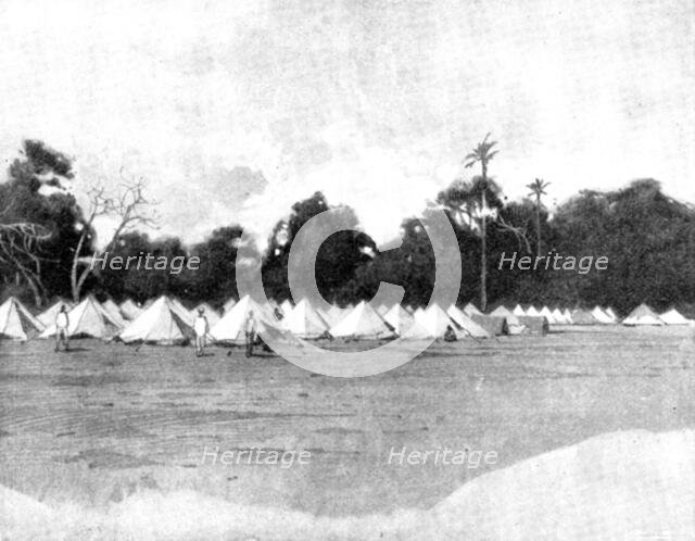 Reinforcements for Uganda: arrival of an Indian Contingent at Mombasa - another view of the..., 1898 Creator: George Montbard.
