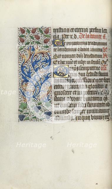 Book of Hours (Use of Rouen): fol. 49v, c. 1470. Creator: Master of the Geneva Latini (French, active Rouen, 1460-80).