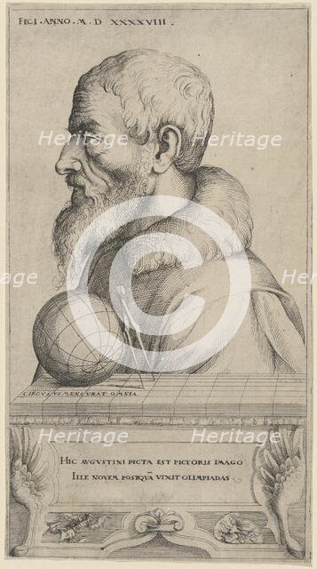 Self-Portrait, 1548. Creator: Augustin Hirschvogel.