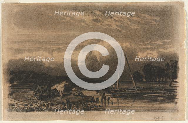 English View, after Jules Dupré, 1800s. Creator: Unknown.