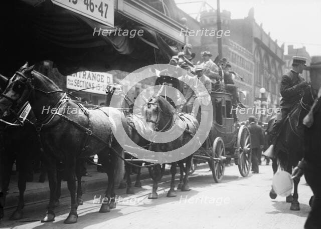 California delegates on stagecoach at the 1912 Republican National Convention held at the...1912. Creator: Bain News Service.