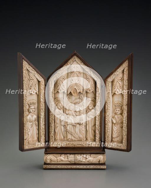 Virgin and Child Flanked by Angels, date unknown. Creator: Unknown.