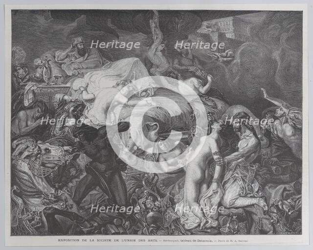 Sardanapale, from "Le Monde Illustré", May 16, 1874. Creator: Emile Thomas.