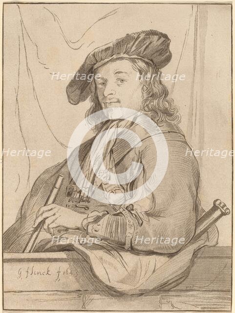 Man at the Parapet, 1773, published 1774. Creator: Bernhard Schreuder.