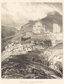 Abside de l'église de Saint-Nectaire, 1831. Creator: Eugene Isabey.