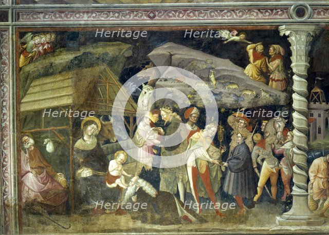 The Adoration of the Magi (Fresco from the Basilica di San Petronio).