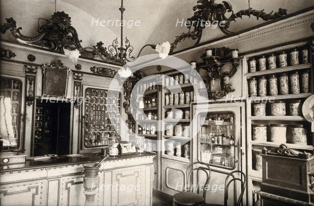 An ornate sixteenth-century pharmacy of S Maria della Scala, Sorrento..., c1890s. Creator: Unknown.