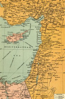 'Map To Illustrate The Campaign in Palestine', 1919. Creator: London Geographical Institute.
