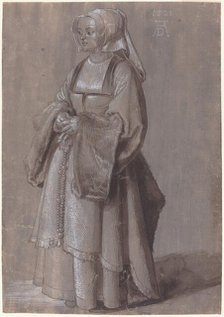 Young Woman in Netherlandish Dress, 1521. Creator: Albrecht Durer.