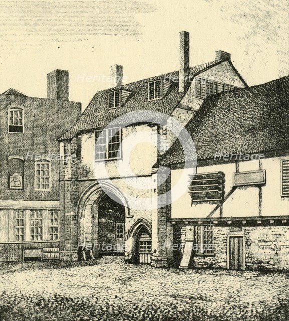 'Gateway of St. Saviour's, Bermondsey', 1794, (1925). Creator: Unknown.