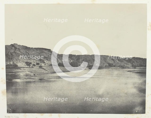 Rive Orientale du Nil (Village de Bab), Vue Prise au Sud Philoe; Nubie, 1849/51, printed 1852. Creator: Maxime du Camp.
