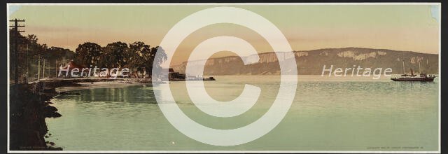 Palisades of the Hudson River, N.Y., c1900. Creator: William H. Jackson.