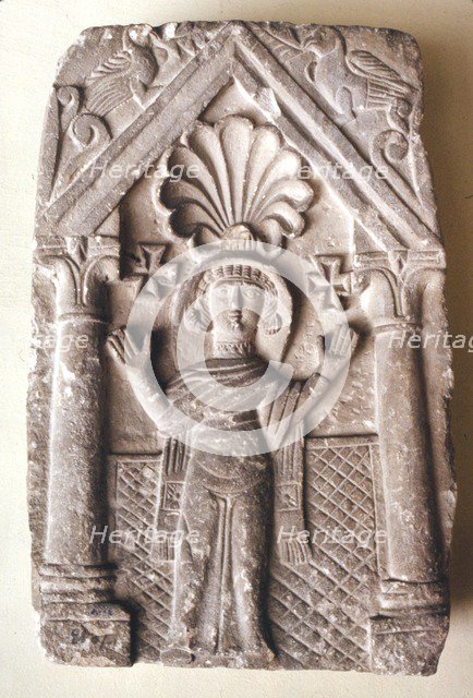 Early Coptic Funerary Slab, 3rd-4th century. Artist: Unknown.