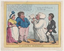 A Sailor's Marriage, May 25, 1805., May 25, 1805. Creator: Thomas Rowlandson.